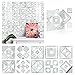 20X20CM Adhesivo para Azulejos de PVC Impermeable, Pegatinas de Baldosas Autoadhesivo, Vinilos para azulejos para cocina y baño 10piezas