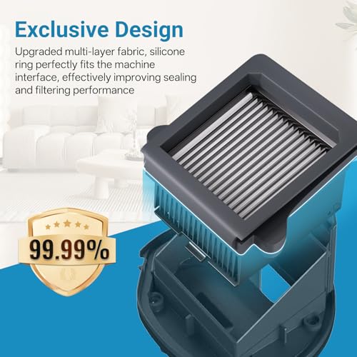 Image of Nukisa Vacuum Filter Replacement Compatible with Tineco Floor One S5 Combo / S9 Artist Pro /Switch S6 Wet and Dry Vacuum Cleaner, The Accerssorise Parts is 6 Packs Replacement Filters