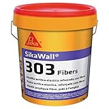 En interior y en exterior Sikawall-303 Fibers, Masilla acrílica lista para usar fibra de vidrio, Blanco, 1kg
