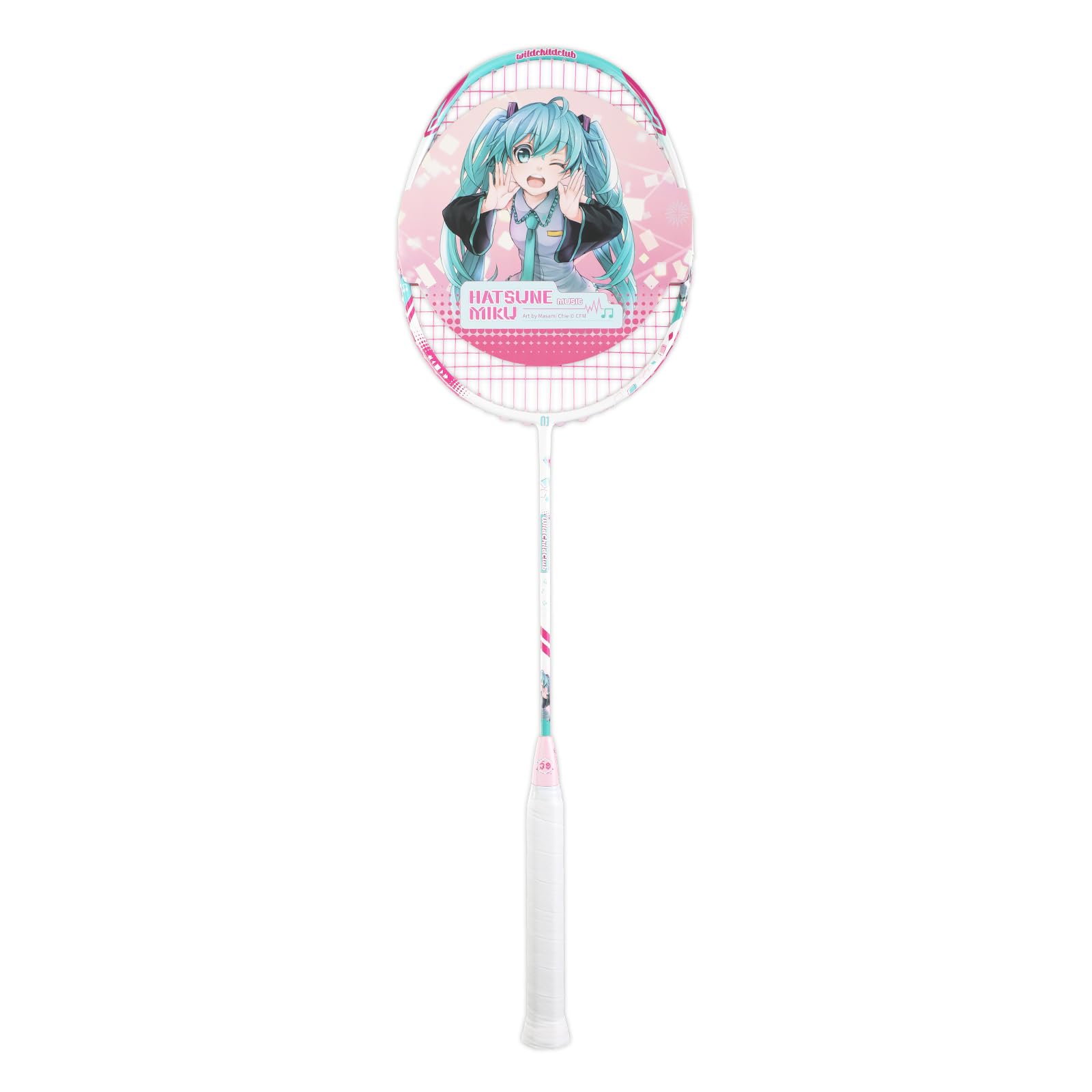 Hatsune Miku Badminton Rackets,1 Pack Aluminum Alloy Lightweight Racquet Set,All Levels f…