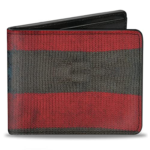 Buckle-Down mens Buckle-down Bifold Freddy Krueger Wallet, Freddy Krueger, 4.0 x 3.5 US