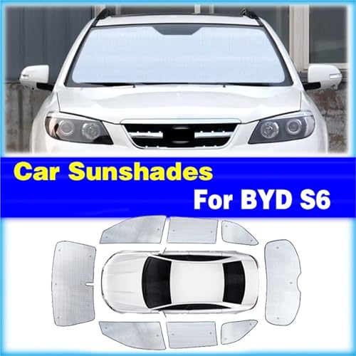 Do BYD S6 osłony przeciwsłoneczne Do samochodu osłona przeciwsłoneczna UV kurtyna przeciwsłoneczna osłona przedniej szyby osłona chroniąca Boczna osłona przeciwsłoneczna(Whole Car 1set)