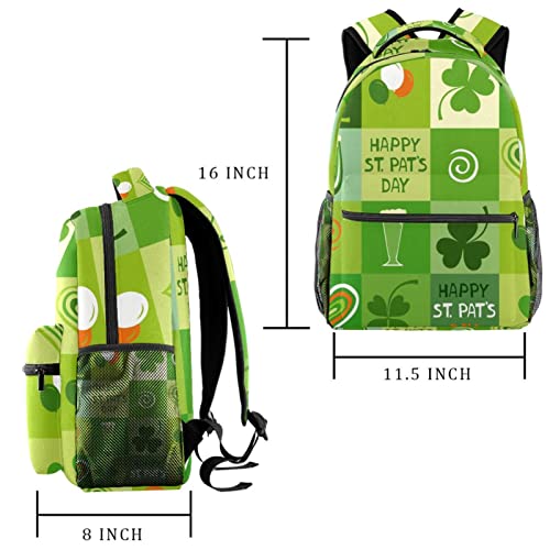 Mochila para portátil San Patricio bolsas de viaje equipaje de mano unisex 2