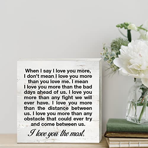 Lover-Wooden-Box-Sign-Desk-Decor-When-I-Say-I-Love-You-More-I-Wood-Block-Plaque-Box-Signs-with-Quotes-Rustic-Box-Sign-for-Home-Living-Room-Bedroom-Shelf-Table-Decoration-5-X-5-Inch Lover Wooden Box Sign Desk Decor When I Say I Love You More I Wood Block Plaque Box Signs with Quotes Rustic Box Sign for Home Living Room Bedroom Shelf Table Decoration 5 X 5 Inch