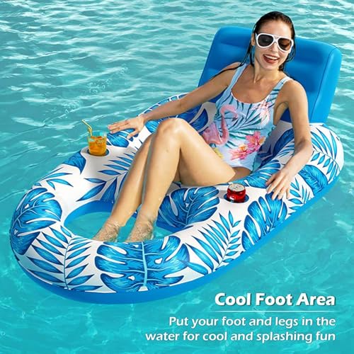 Matelas gonflable feuille d'érable pour bronzer confortablement sur l'eau sans se retourner - 2