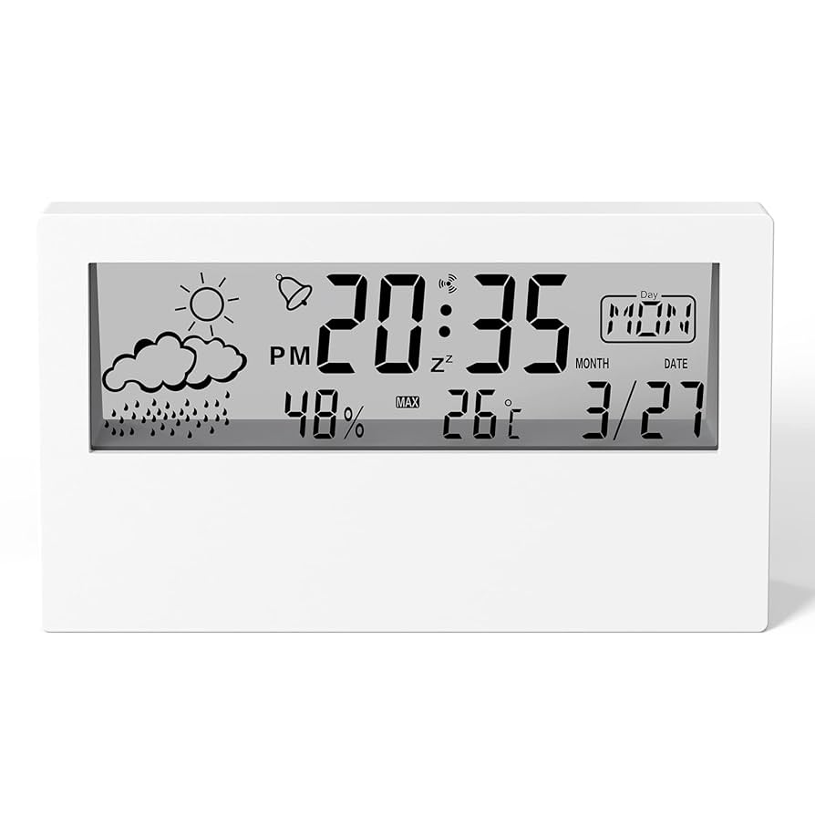  CLOCK デジタル表示　シルバー f10018157-006.jpg