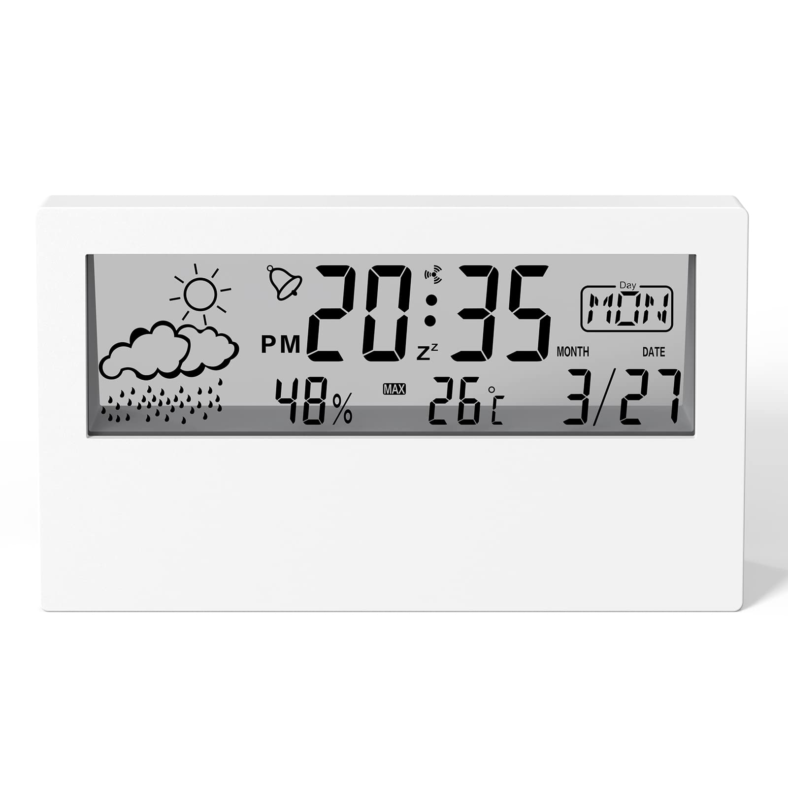 Amazon.co.jp: クロック 置き時計 目覚まし時計 デジタル カレンダー