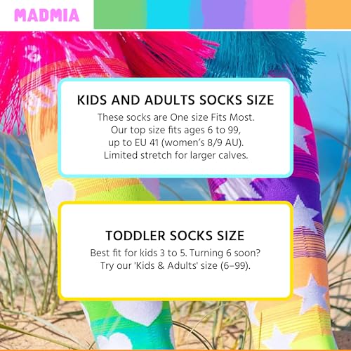 Image of MADMIA Let's Dance Socks, Beautiful Knee-High Dance Socks With Custom Made Tassels At The Top!