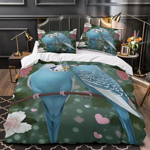 Parure de lit attrape-rêves bleu 3D au confort effet soie - 2