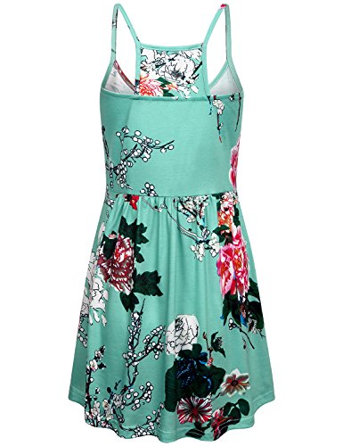 Hibelle Plus Size Floral Maternity Tank Tops For Women Summer Casual Pregnancy Swing Tunic A-Line Camisoles Jersey Legging Knit Tummy Hidden Flare Classy Flirty Racerback Loose Green 2Xl #TOP1