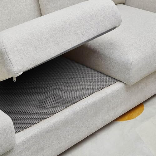 image for Veken 2x3 Ft Rug Pad Gripper for Hardwood Floors, Non Slip Dark Grey R
