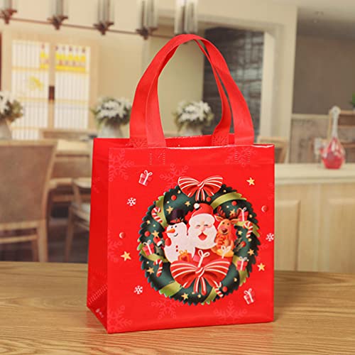 OSALADI 12Pcs Natal Sacolas de Supermercado Sacos de Compras Saco de Presente de Natal Sacos de Nata
