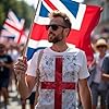St Georges Cross Mens T Shirt Front and Back Print Patriotic English Heritage Tee Top Unisex Sportswear Gift for Men, XXL, White #1