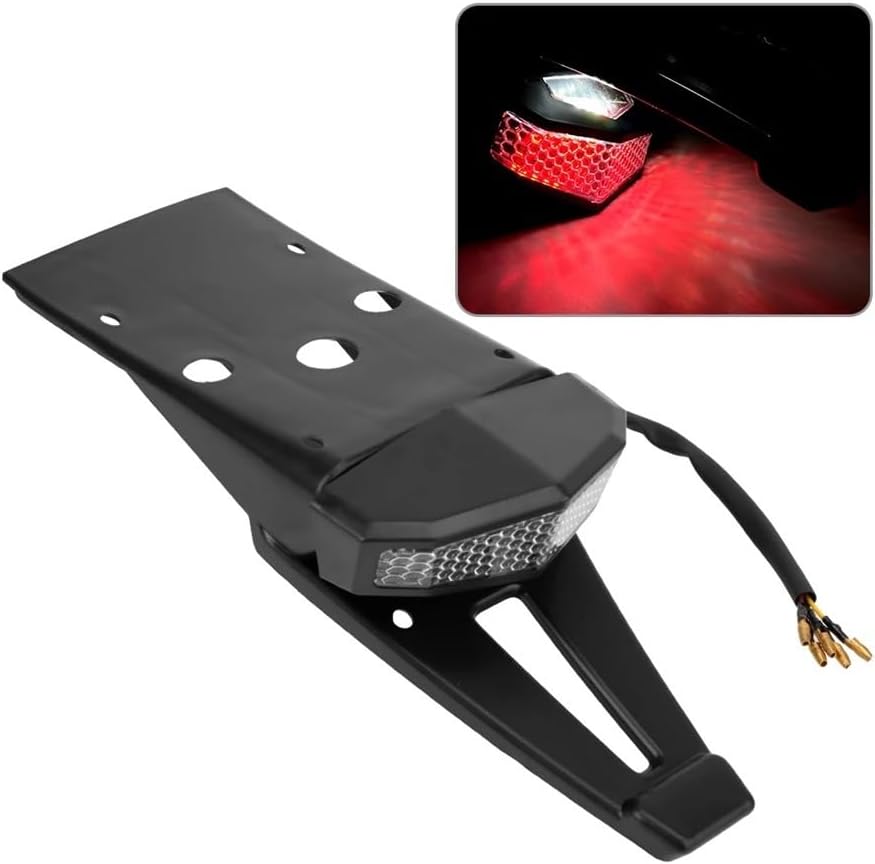 オートバイの方向指示器ライト ユニバーサルブレーキストップテールライトシグナルインジケーターオートバイバイクリアブレーキライト モバ バイクのテールライト  オートバイ LED リアテールライトオートバイブレーキストップランプハーレースクランブラーオートバイ ... モーターサイクル テールライト オートバイ用テールライト 12V リアブレーキライト ターンシグナルインジケーターランプ DRL M