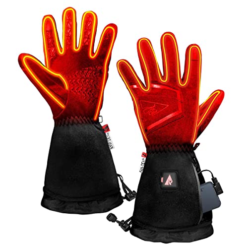 Battery Heated Gloves for Women - Waterproof, 3 Heat Levels, 8 Hours of Heat