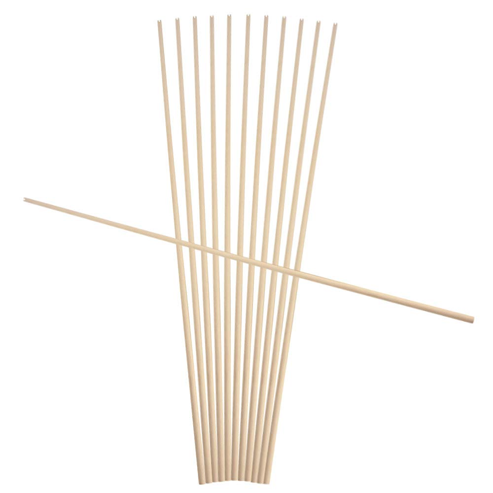Arbres de flèches en bois pour le tir à l'arc - 80 cm, 8 mm-8,5 mm de