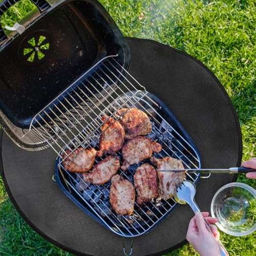 Tapis de protection barbecue ignifuge et réutilisable Toddmomy - 5