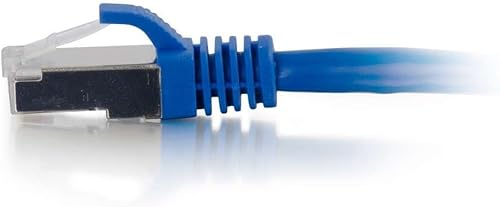 Miniatura 2 de C2G 27251 Cable Cat5e - Cable de conexión de red Ethernet blindado sin enganches, azul (7 pies, 7.0 ft)