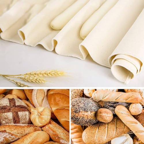 ccHuDE 35 x 26 Inches Thick Proofing Cloth Baking Pastry Cloth Professional Bread Cloth Large Baker Cloth Sourdough Bread Baker Cloth for Bakery Home
