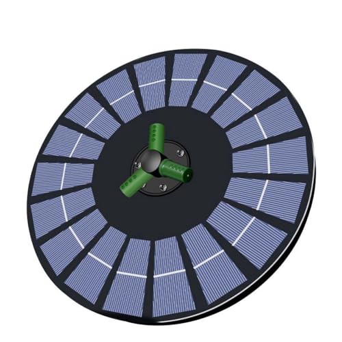 Fuente de agua con energía solar de 6 W y panel independiente con cable 2