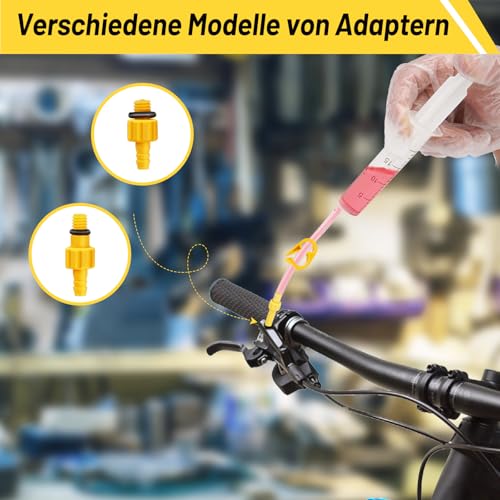 sealantkit Bremsen Entlüftungsset für Shimano,TEKTRO und MAGURA Hydraulische Scheibenbremsen,inklusive 120 ML Mineralbremsflüssigkeit, transparenter Trichter