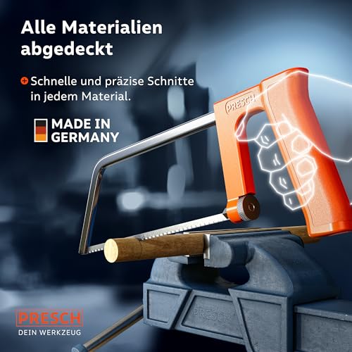 Metallsäge Presch 200 mm mit universal Sägeblatt für präzise Schnitte