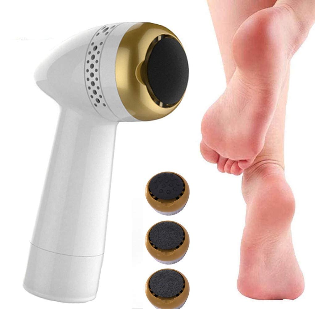Éliminateur de callosités électrique Professionnel avec aspirateur intégré pour Les Pieds, Lime pour Les Pieds pour enlever la Peau Dure, Outil de pédicure Portable pour Les Peaux craquelée