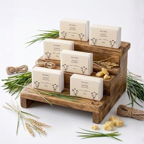 Image of Ghee Soap | Pure & Gentle Bathing Bar for Glowing Skin | Nourishing & Antioxidant Soaps for Men & Women | Natural Cleansing Bar For Moisturising | Soap for All Skin Types | Pack Of 6
