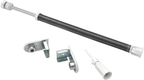 Miniatura 6 de HTTMT - Muelle wRoller Persiana de cortina colgante para tubo de 0.984 in PN ET-BLIND-SB014-4-BLANCO