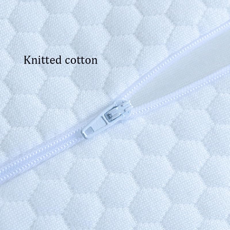 Knitted Cotton Single Person Neck Protection Pillow for Sleep with Slow Rebound