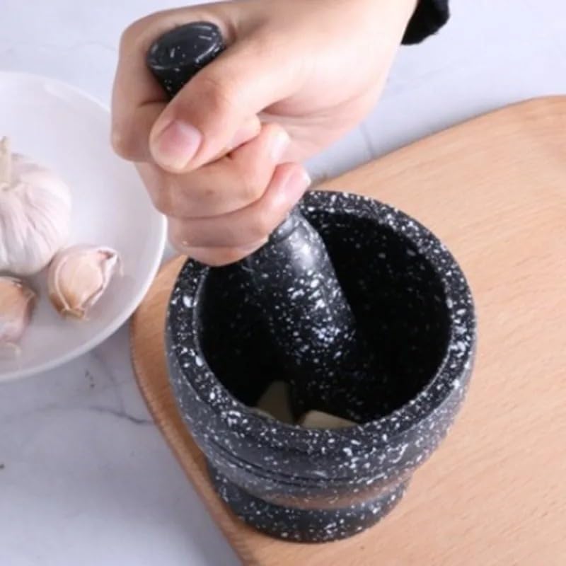 Pestle and Mortar Resin Mortar Pestle Set Garlic Herb Spice Mixing Grinding Crusher Bowl