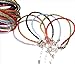 36x Mixed Charms Leather Plaited Bracelets Cords