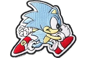Sonic the Hedgehog Embroidered Appliqué Sonic Patches