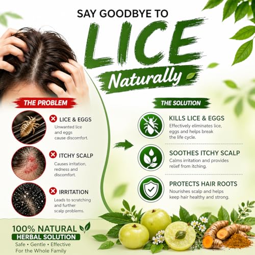 Image of Vibha's | Vibha's Neemolice Oil (Lice Killing Hair Oil) - Natural Herbal Treatment with Neem Extracts for Effective Head Lice & Nit Removal, Soothes Scalp, Reduces Itching, and Prevents Re-Infestation | Safe for All Hair Types - 100 ml