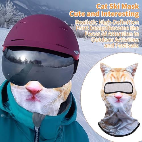 Ski Mask, 3D Cat Ski Mask Balaclava Sheisty Face Men Women for Outdoor — view 3