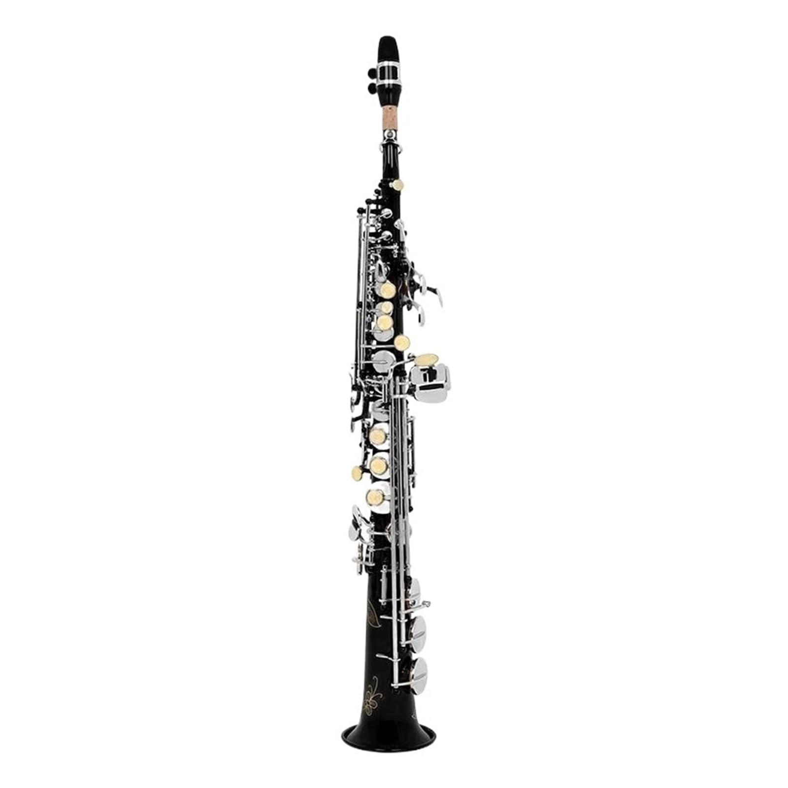 Sassofono Contralto Tubo Dritto Si Bemolle Corpo In Ottone Bk Strumento Argento Sassofono