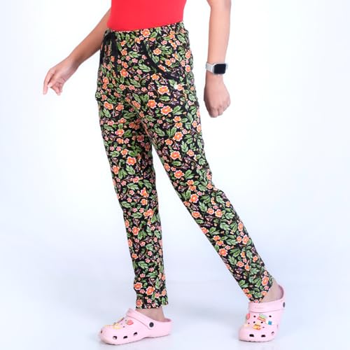 Image of Rupa womens Rupa COLORS Playsure Printed Pyjama for Women Leisurewear, Floral Print Loungewear