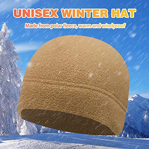 Chapéu de inverno, Andoer Homens Mulheres Chapéu de Inverno Polar Fleece Quente Grosso à Prova de Ve