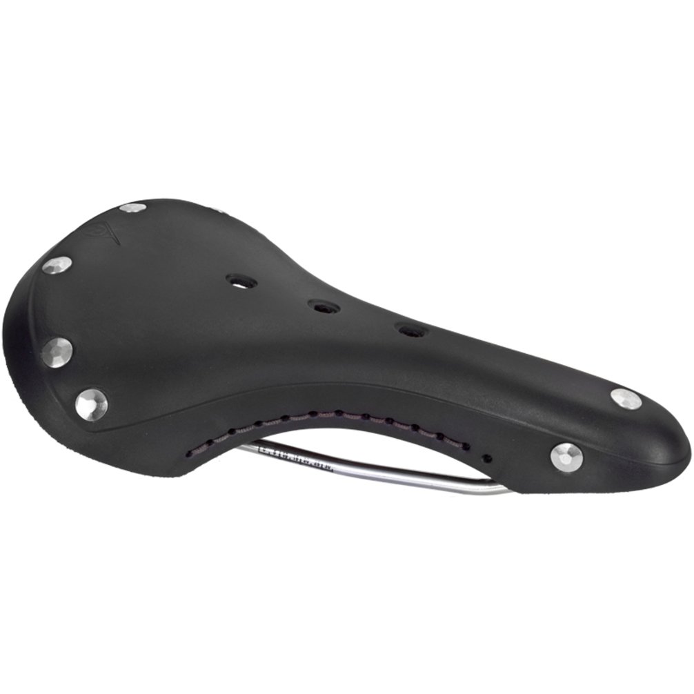 Origin8 Classique Sport Leather Saddle, Black