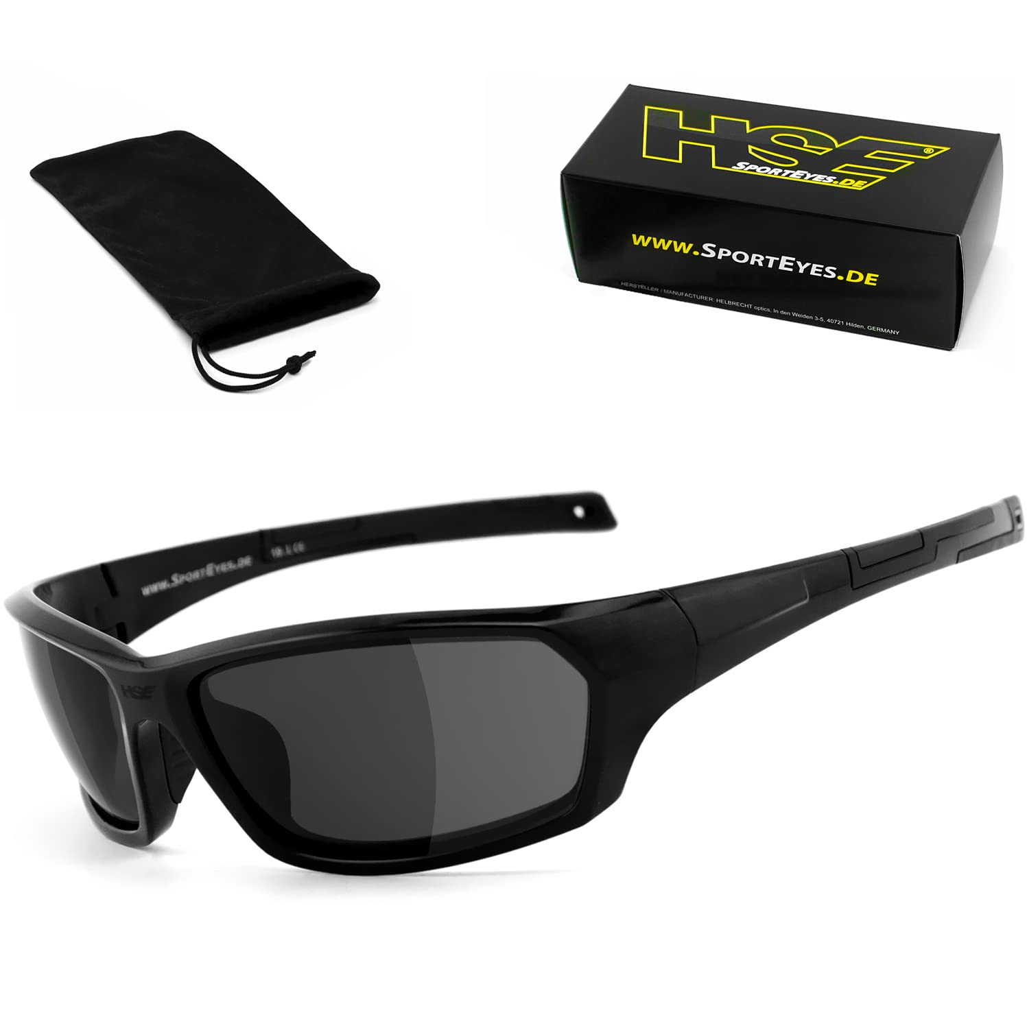 okulary sportowe okulary przeciwsłoneczne czarno-szare UV400