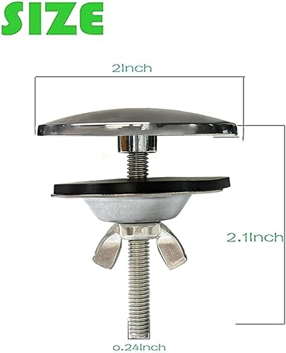 Miniatura 2 de Cubierta de orificio para fregadero de cocina de 2 pulgadas, cubierta de orificio de grifo de acero inoxidable cromado brillante, cubierta de tapón