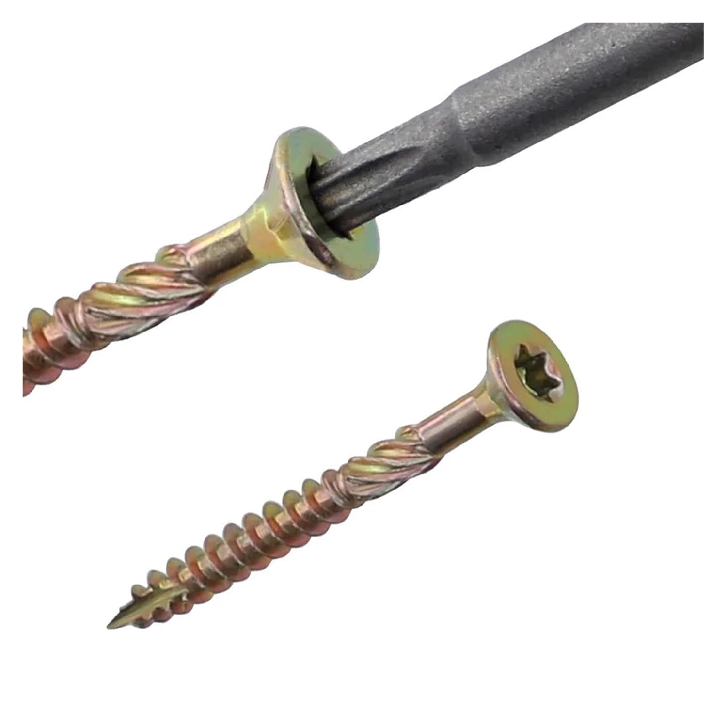 100pcs Wood Screws T25 35/45/60/80mm Flat Head Self Tapping Screws Torx Deck Screw Wood Binding Screws for Hardware(100pcs 5x80mm)