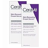 CeraVe Anti Aging Cream Serum | 2 Pack (1 Ounce Each) | Hydrating Serum for Radiant Skin | Fragrance