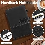 A5 Lined Journal Notebook with Magnetic Closure, 300 Pages Leather Notebook with Luxury Pen, Hardcover Professional Notebook for Office, Travel, Business