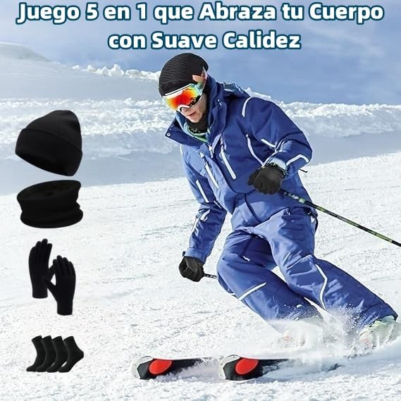 La Mejor Selección de Set de bufanda, gorro y guantes para Hombre favoritos de las personas. 23 Imagen adicional