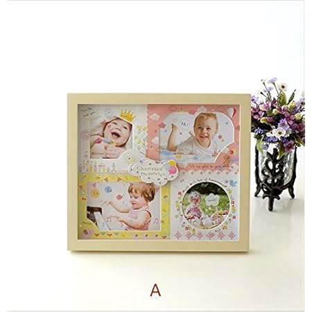 Amazon フォトフレーム 写真立て ベビー 赤ちゃん 出産祝い プレゼント ギフト 複数 4枚 4窓 かわいい おしゃれ 卓上 フォトスタンド アミカ ベビー フレーム Kkm7674 A フォトフレーム 通販