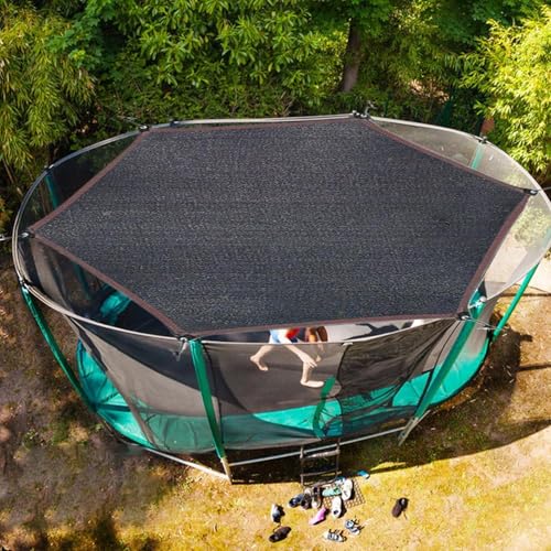 Filet d'ombrage supérieur pour trampoline et bâche de protection imperméable extérieure - 2