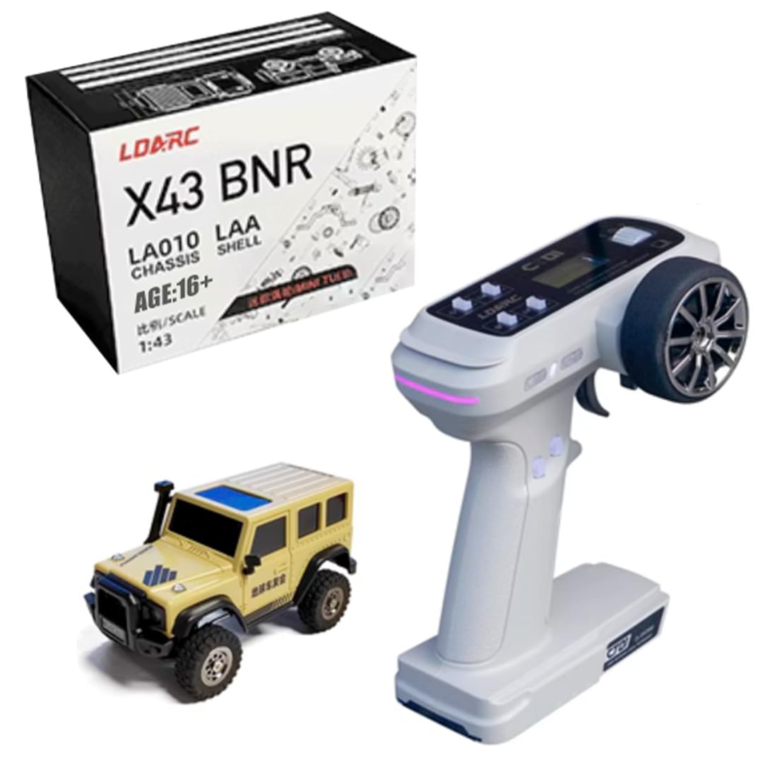 LDARC X43 RTR ミニクローラー　グレー　1/43 ミニッツ ExploTex LDARC X43 RC Mini Climbing Vehicle, 1/43 Electric Mini
