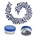 Homoyoyo 200pcs Self Sealing Flip Top Caps for Glass Vials Plastic Aluminum Bottle Seal Leakproof Airtight Cap Multi-Industry Application