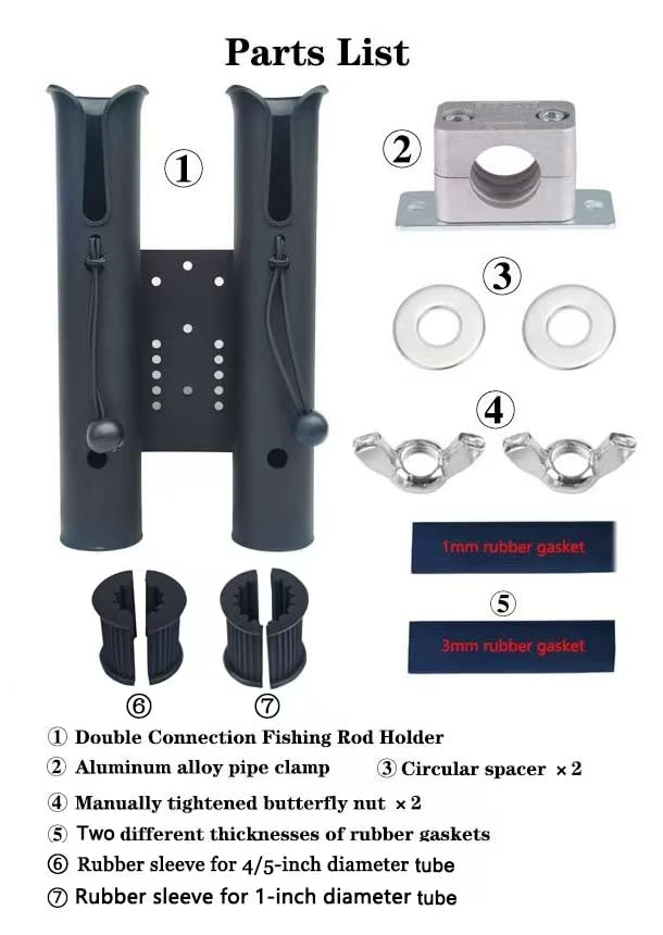 Amazon.com: Fishing Rod Holder for Bike, Cart, Camping Carts,Scooter,  Motorcycle, ATV & Beach Car : Sports & Outdoors